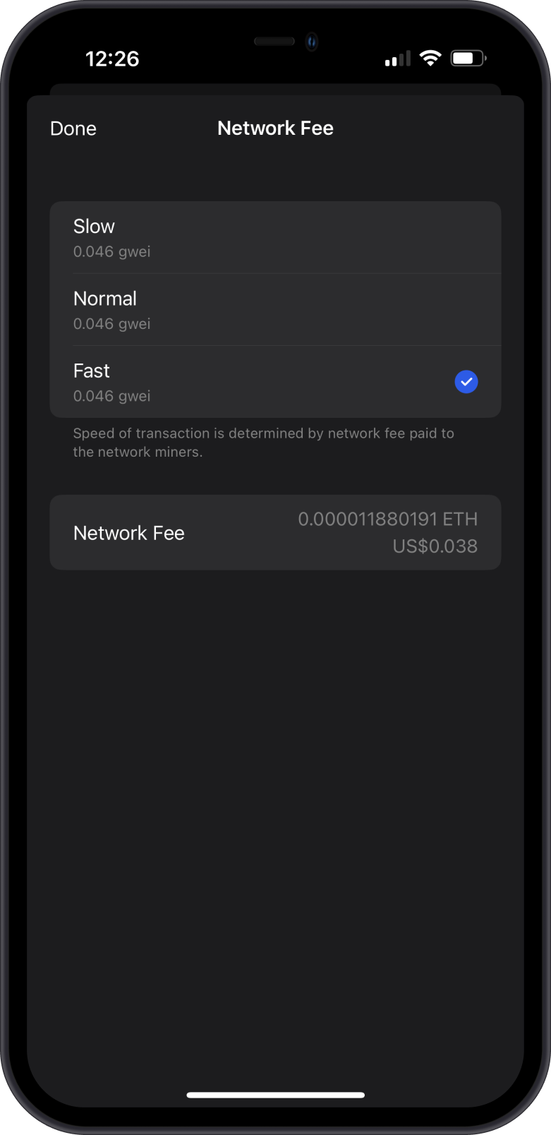 Abstract Fees on GemWallet