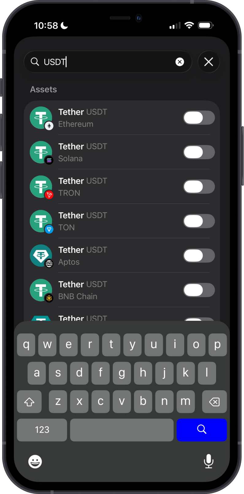 Search Token Name