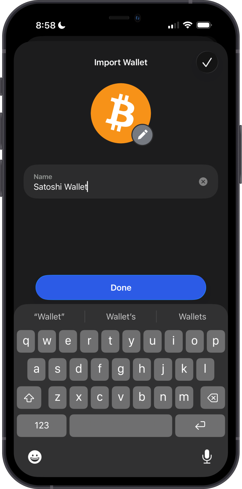 Name the Bitcoin Watch Wallet