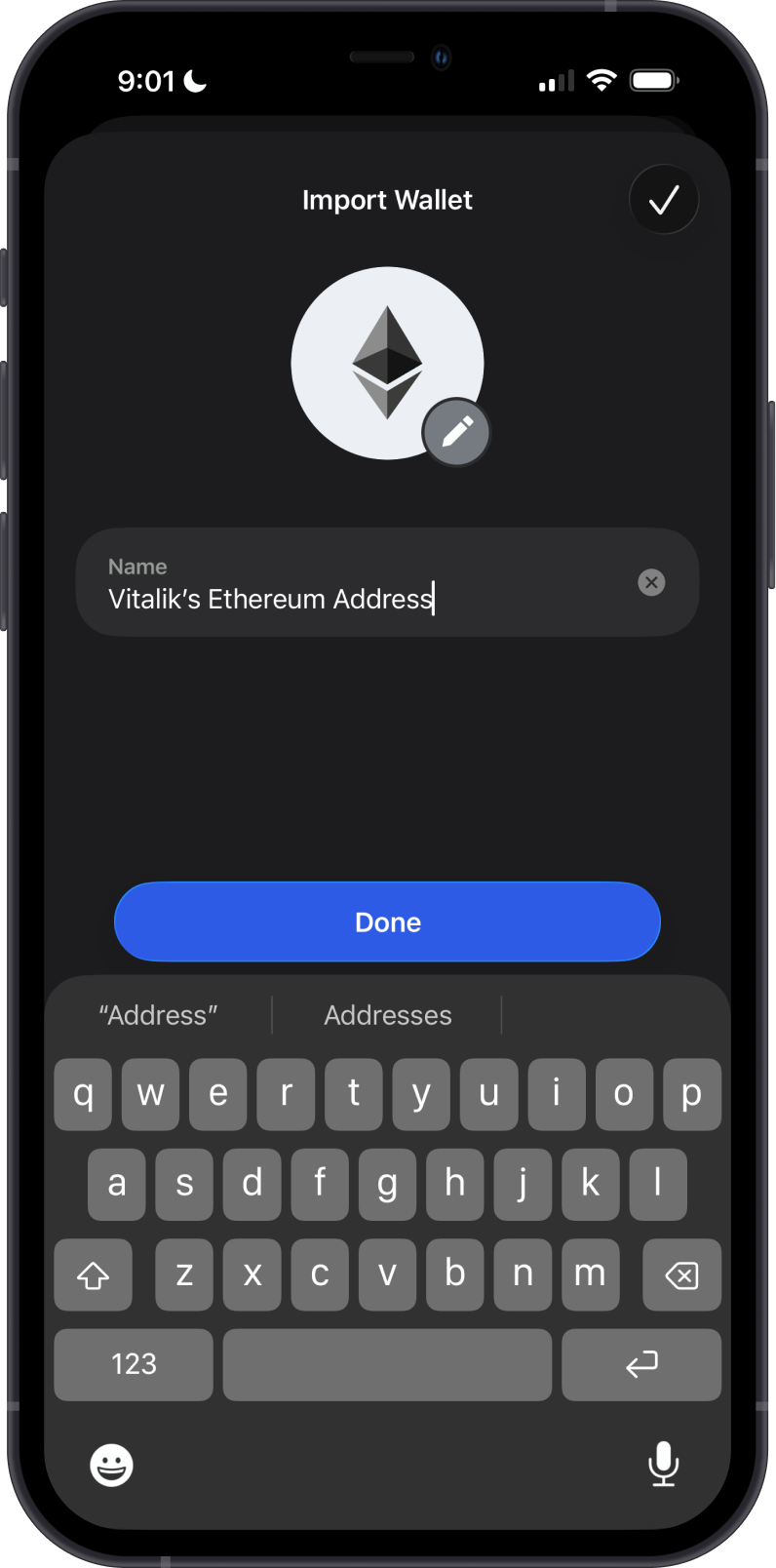 Name the Ethereum Watch Wallet