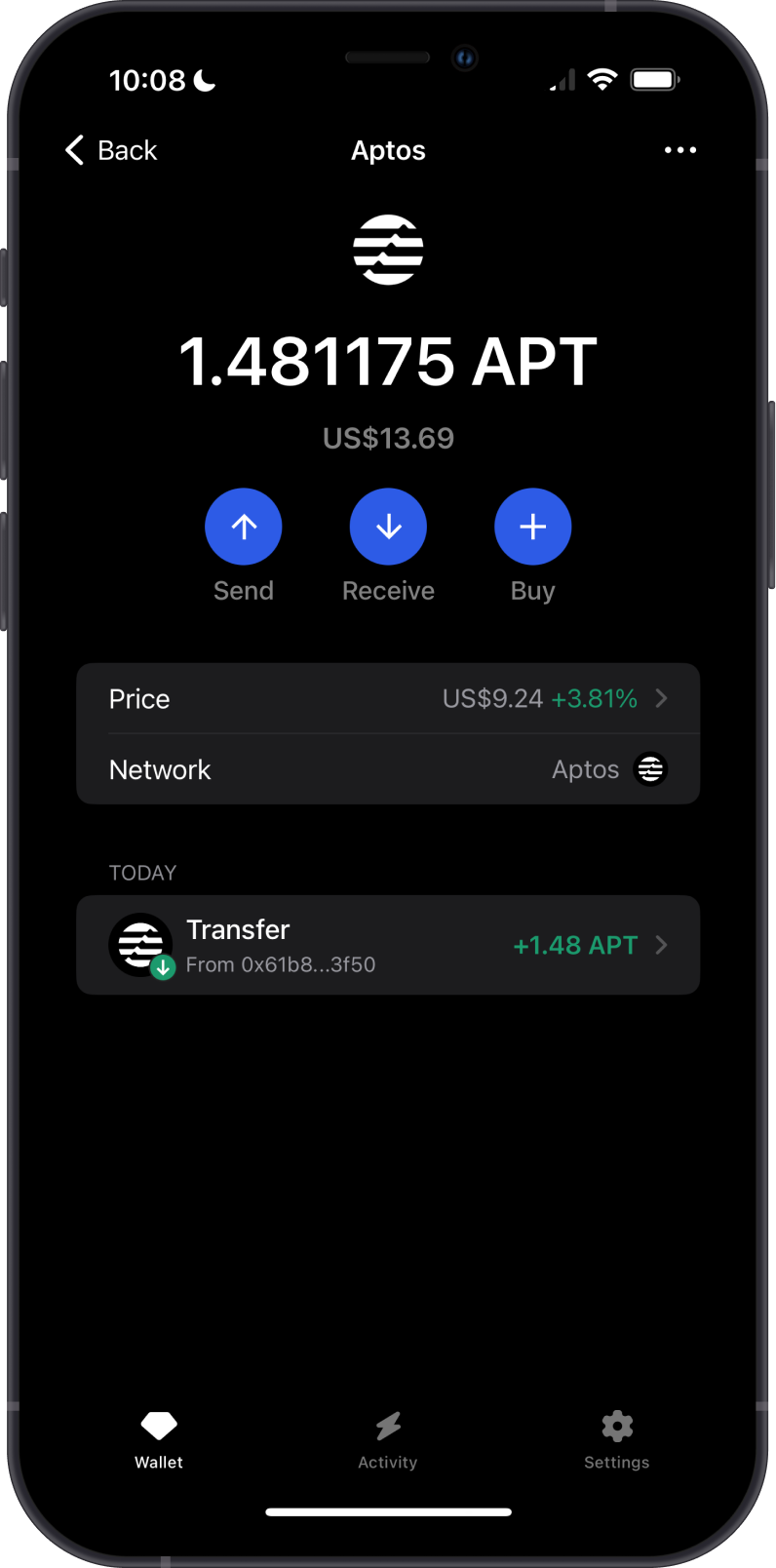 Aptos on Gem Wallet