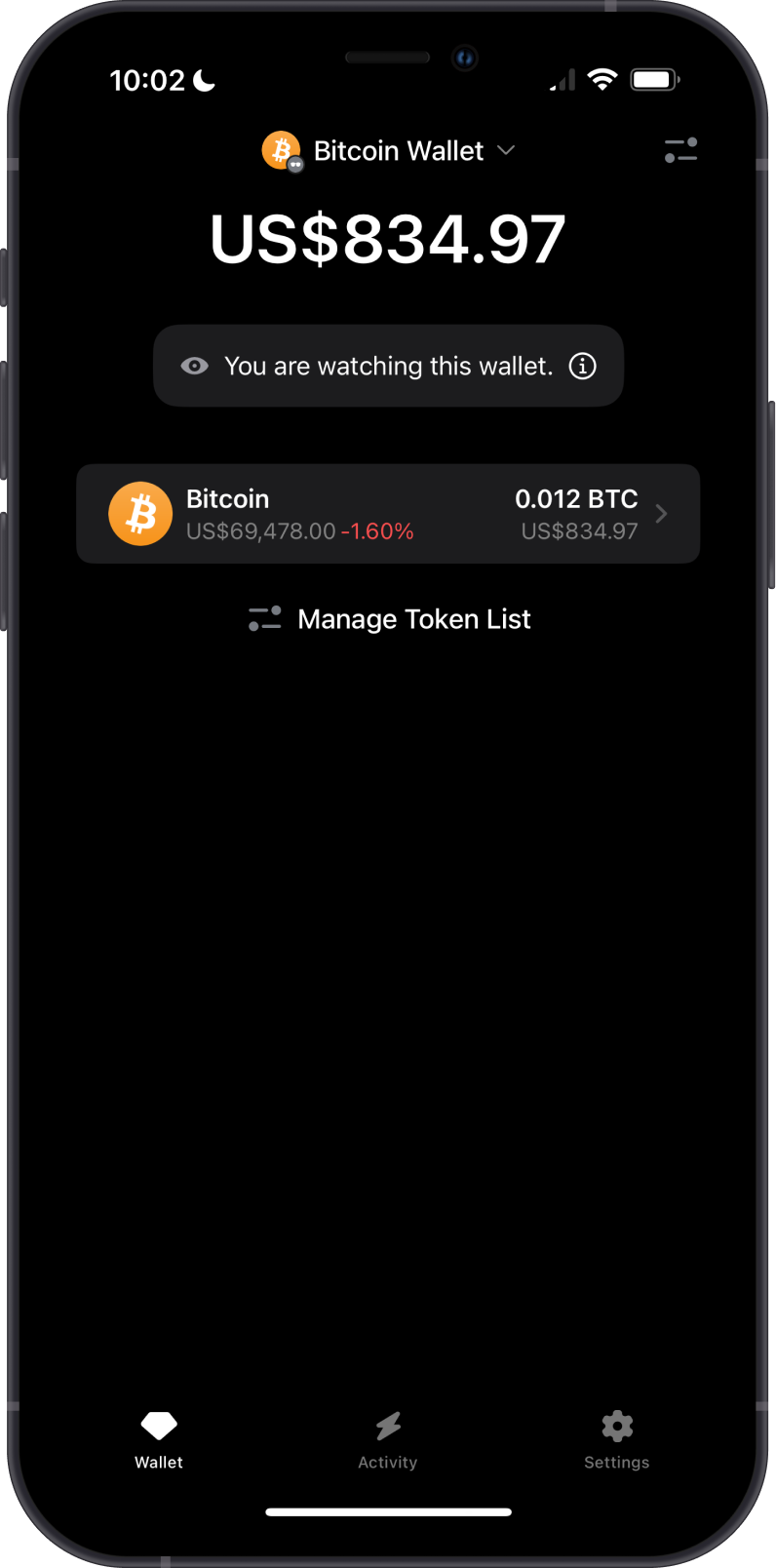 Bitcoin on Gem Wallet