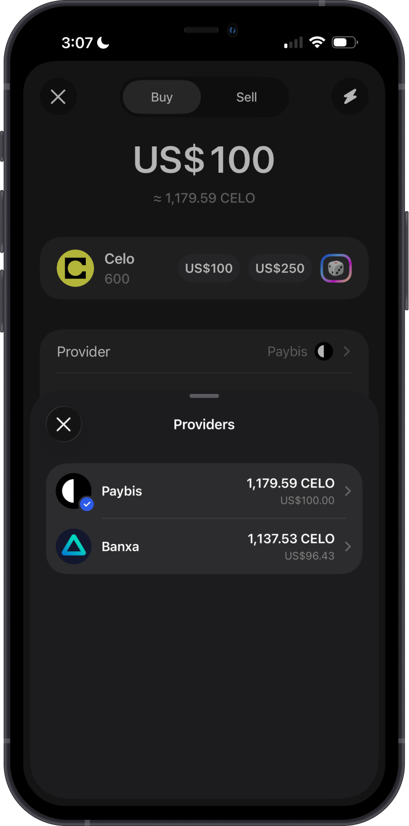 Buy CELO on Gem Wallet
