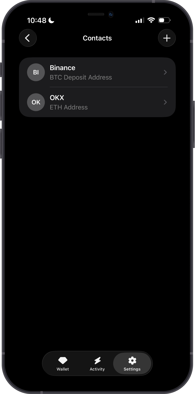 Contacts List