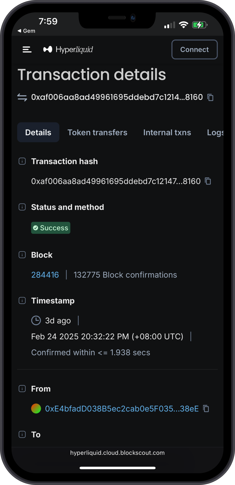 View Transaction on SonicScan