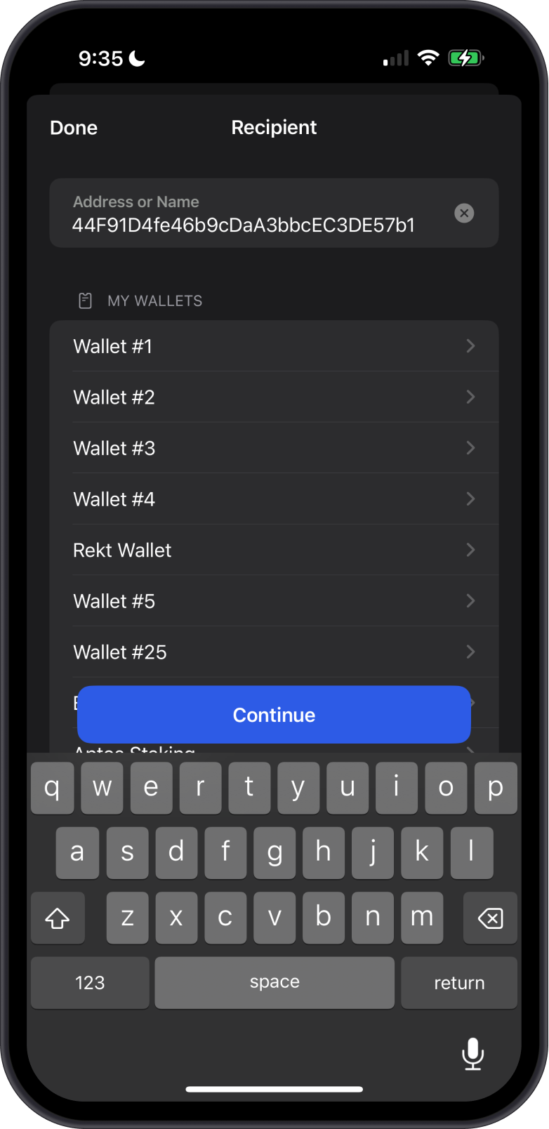 Specify Amount of USDC
