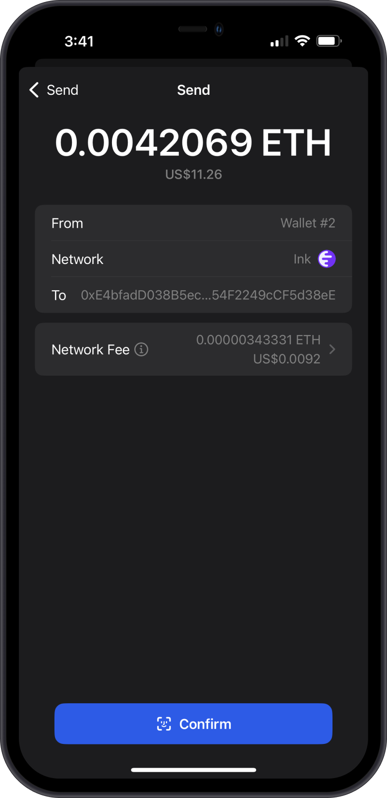 Send Ink on GemWallet