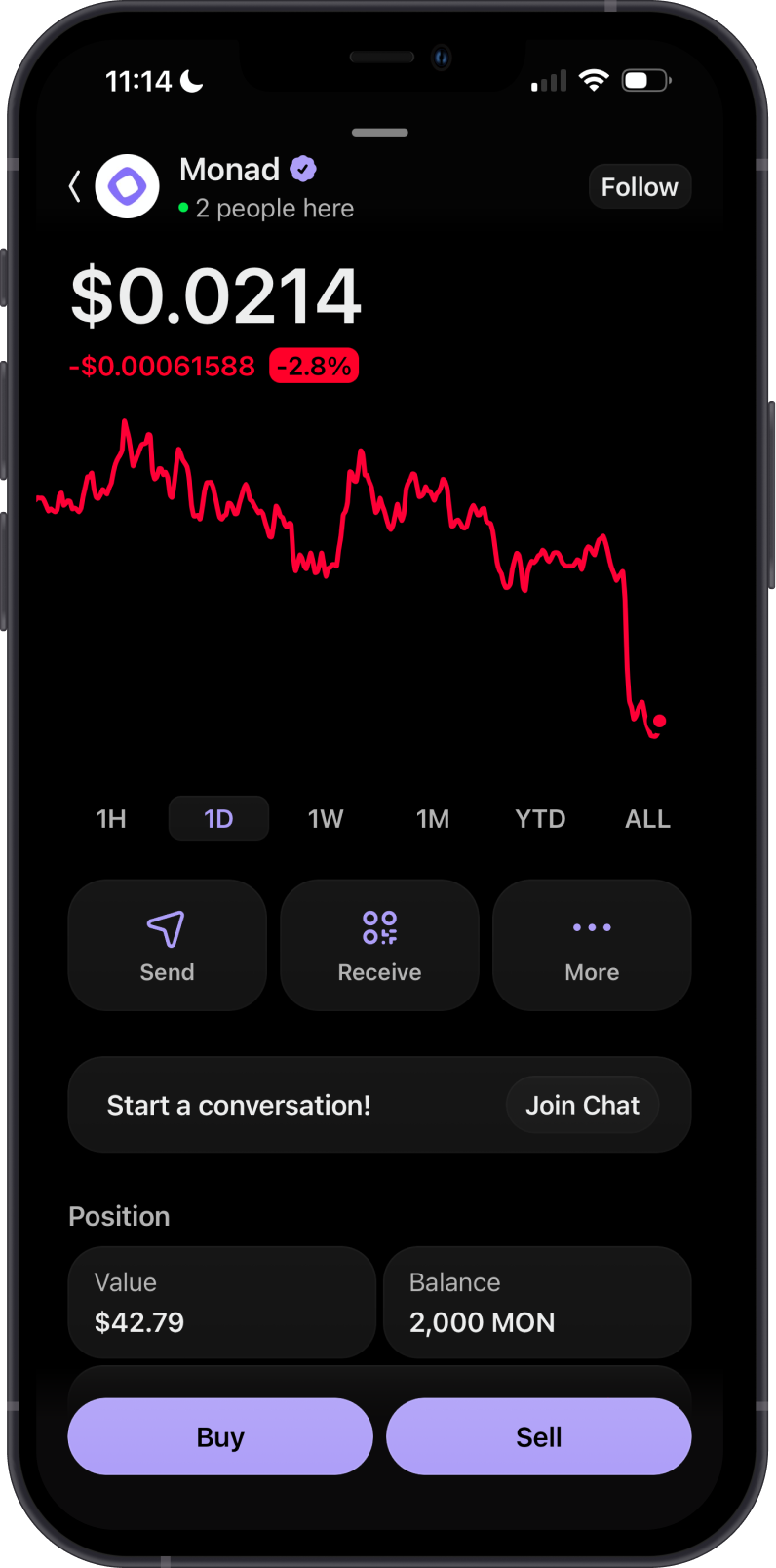 Monad balance in Phantom