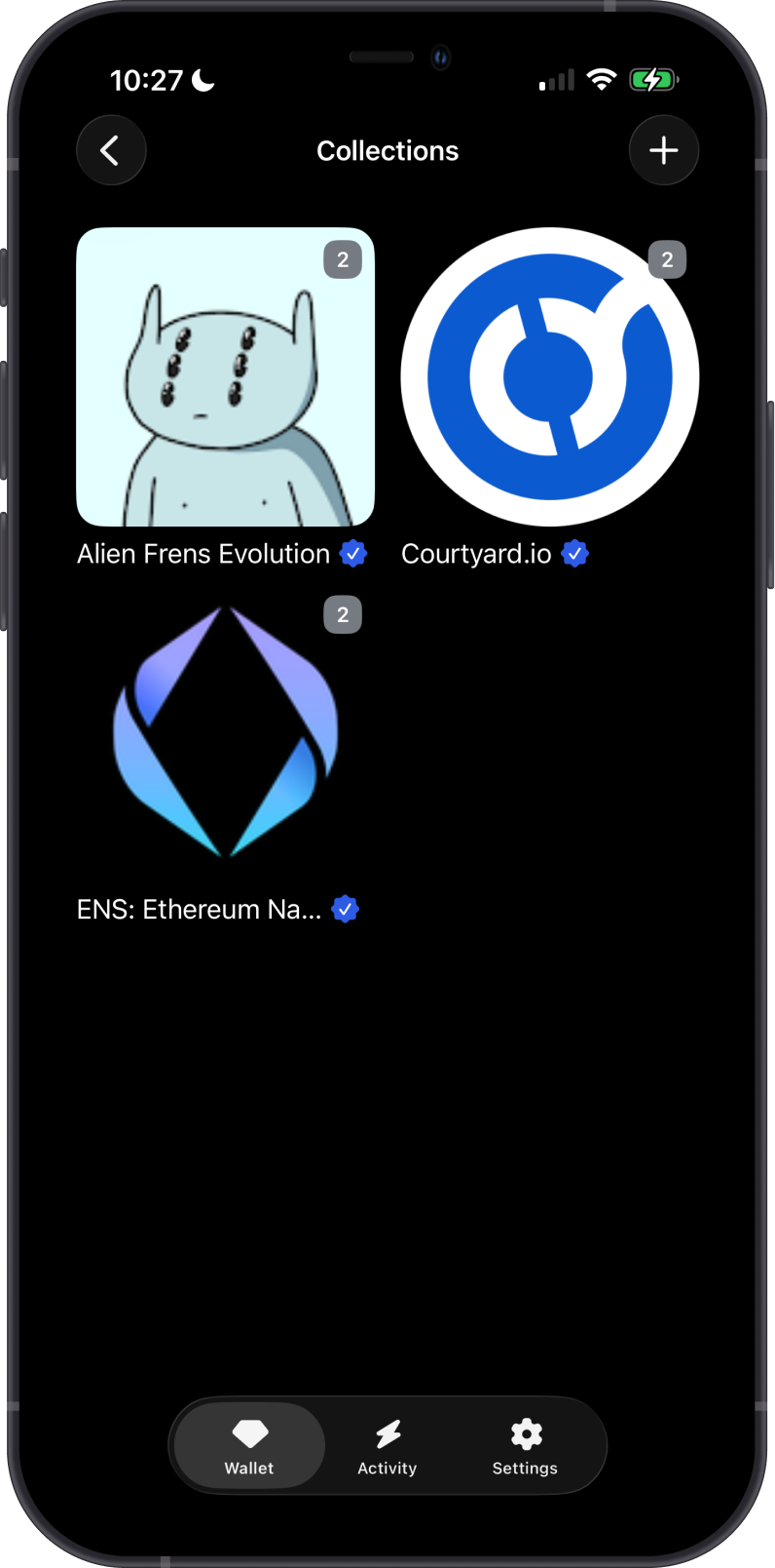 New Polygon NFT collection displayed in Gem Wallet