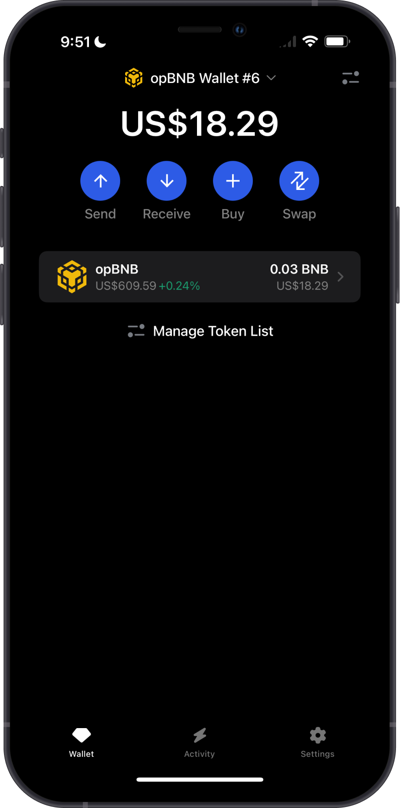 opBNB on GemWallet