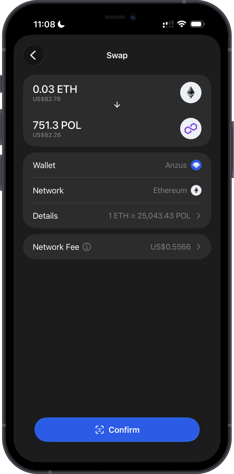 Cross-chain swap from Ethereum to Polygon