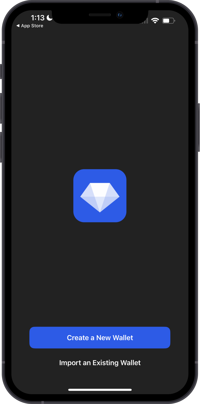 Initial Gem Wallet Screen