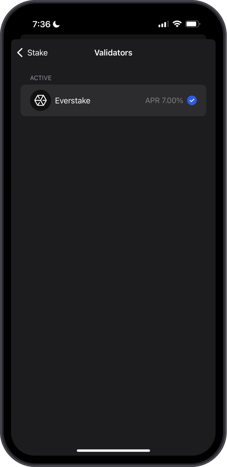 Choose a Aptos Validator