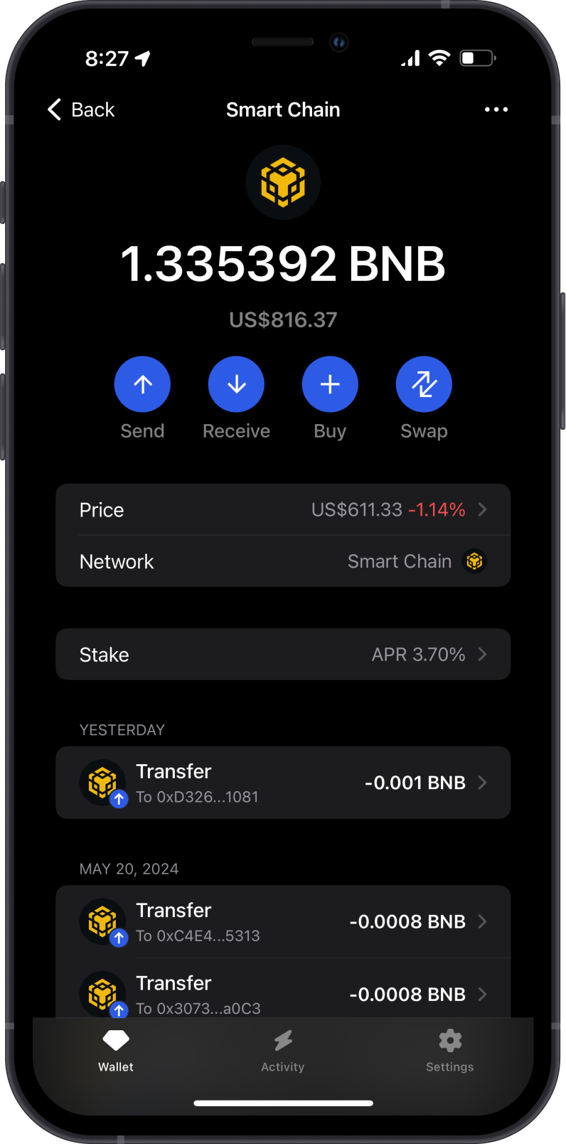 Open Smart Chain Wallet