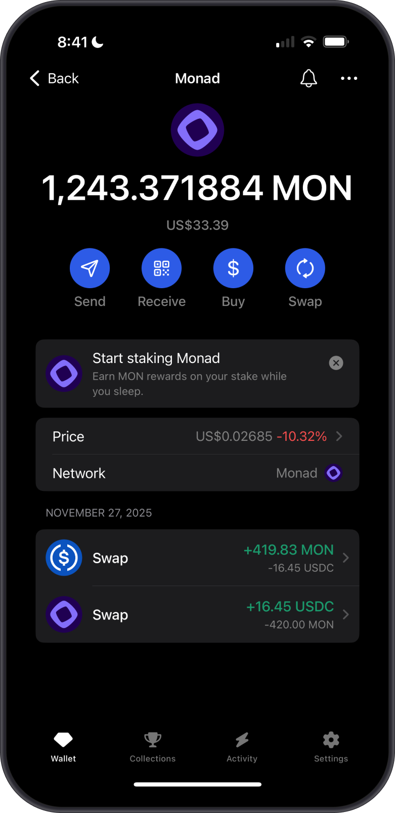 Open Monad Wallet