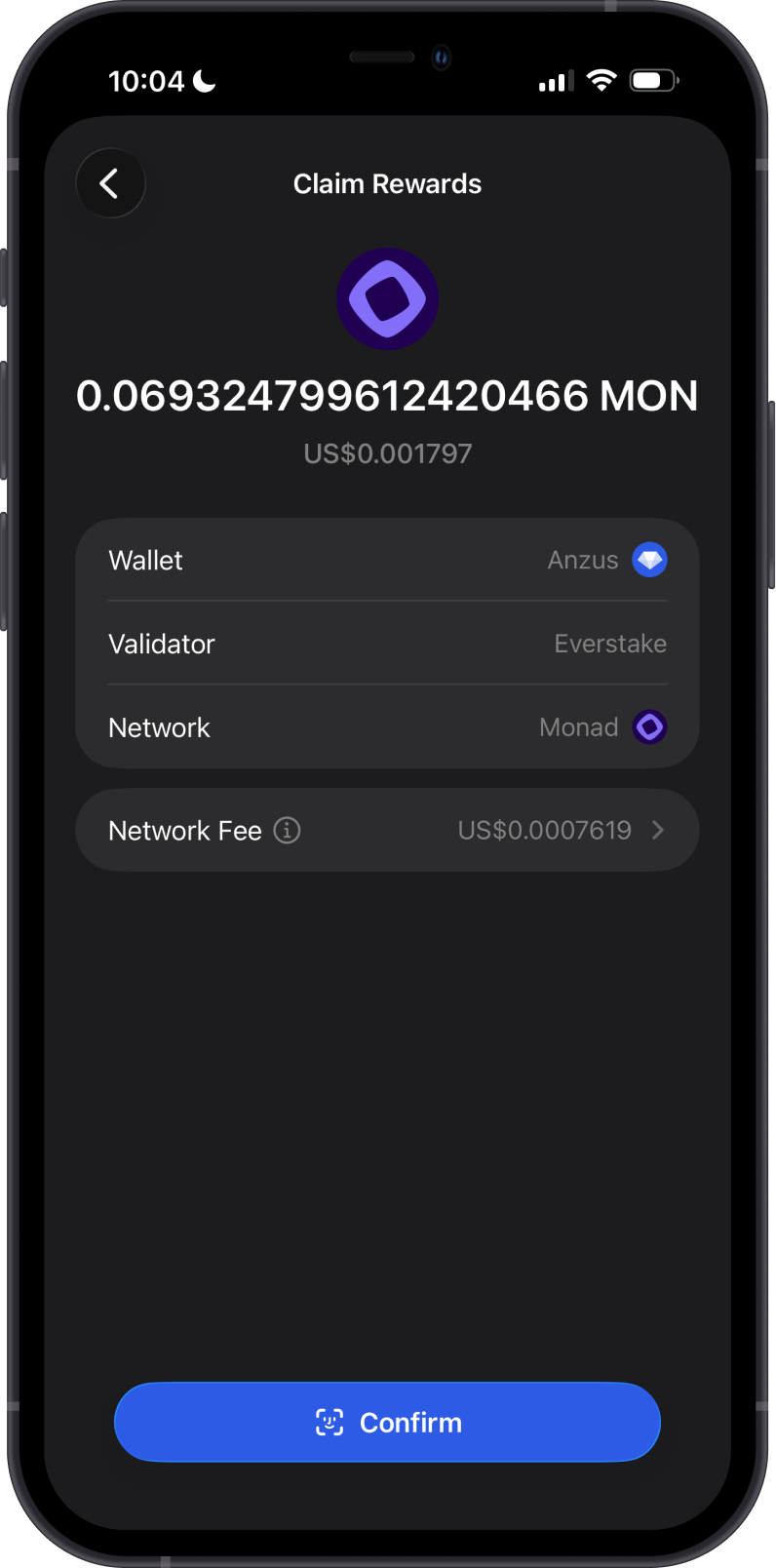 Monad Rewards Available