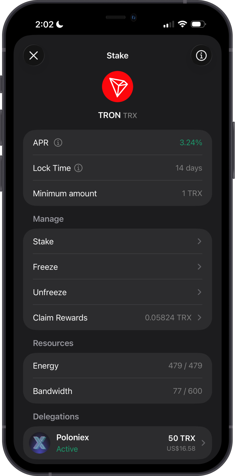 Staking Successful