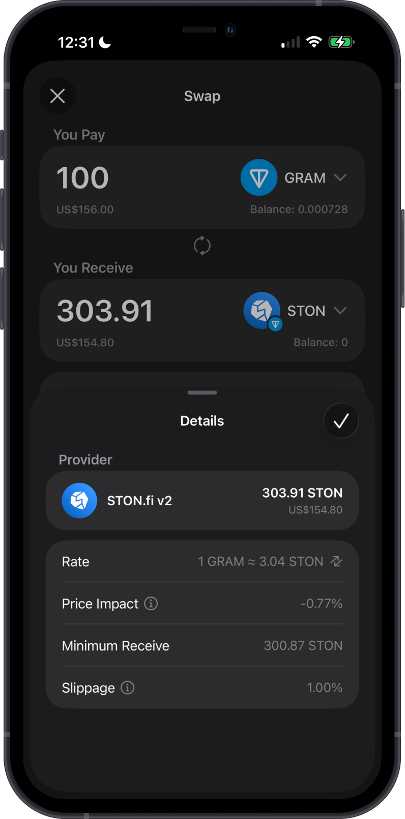 STON.fi Sample