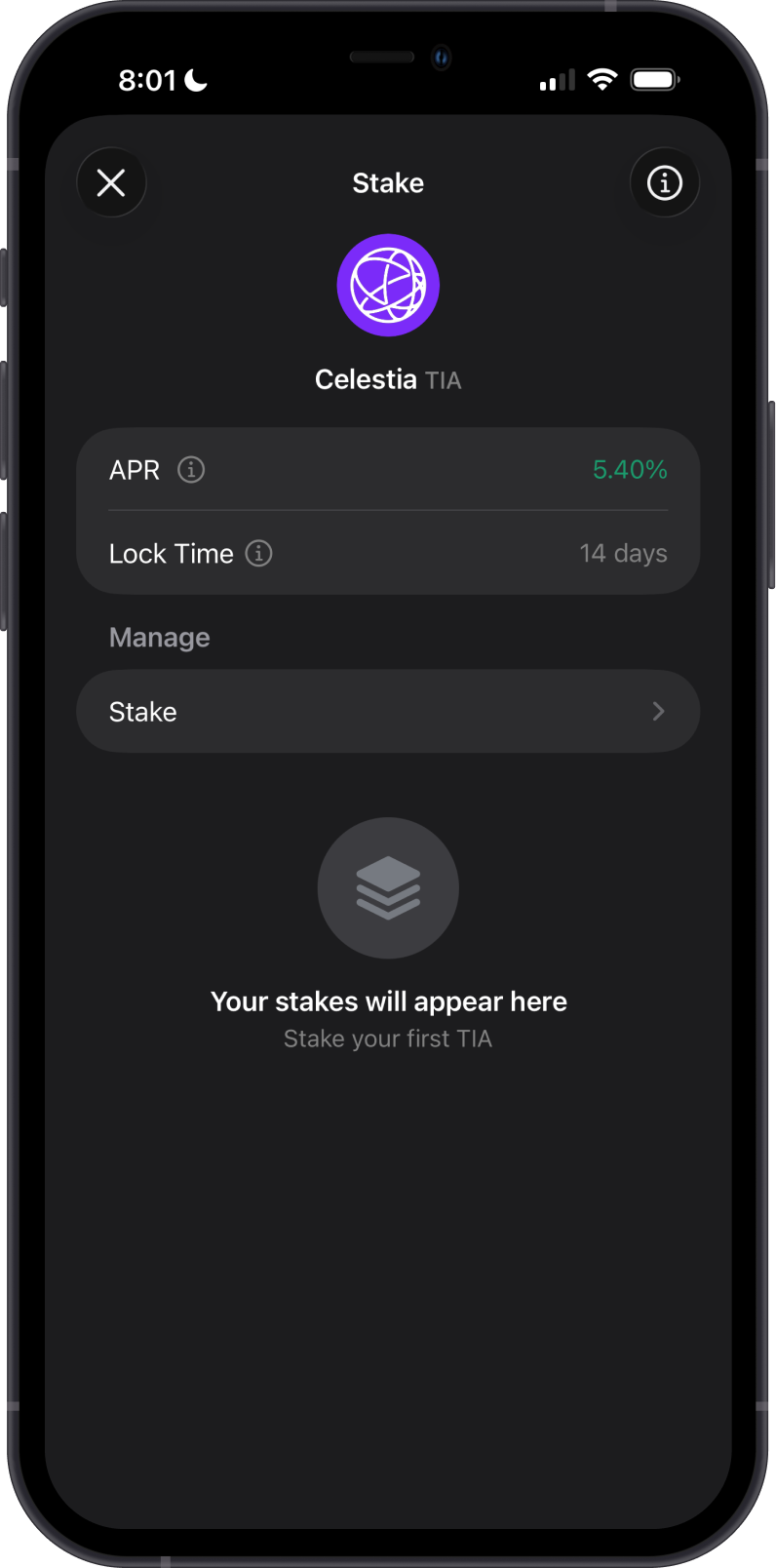 Open Celestia Staking
