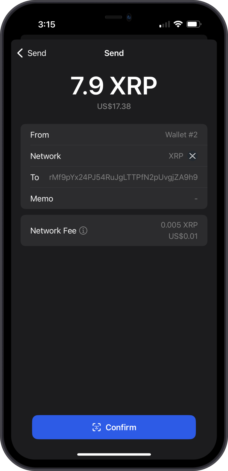 Before Sending XRP to XRP Wallet